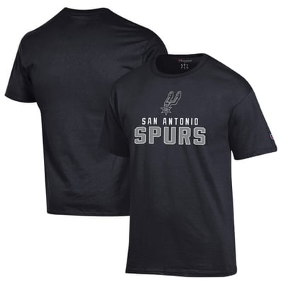San Antonio Spurs Champion Jersey Cotton T-Shirt - Black