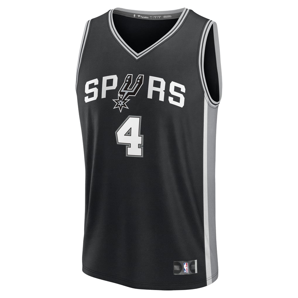 Men's San Antonio Spurs De'Aaron Fox Fanatics Black Fast Break Replica ...