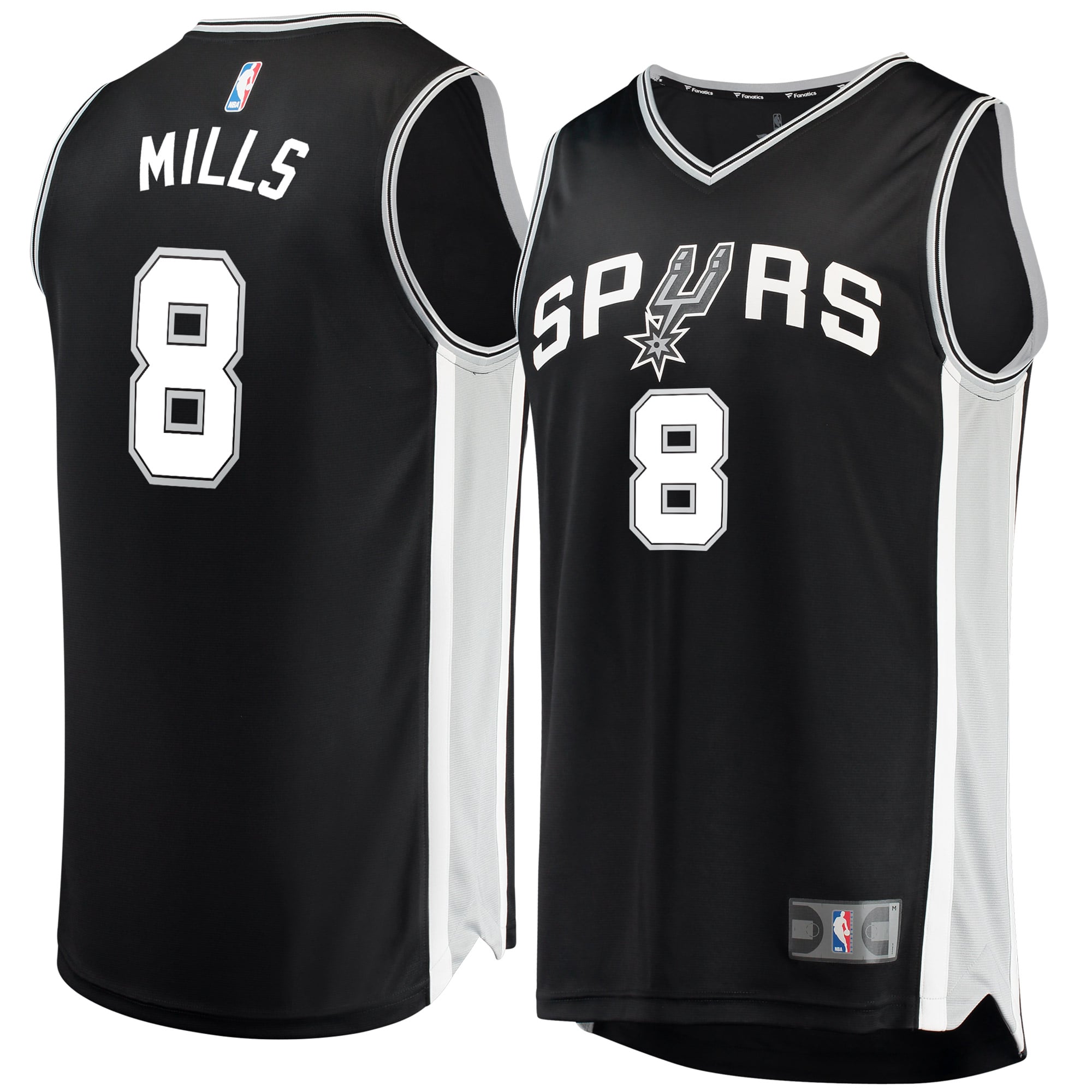 ウェア NBA San Antonio Spurs Patty Mills Jersey Men's San Antonio Spurs Patty Mills Fanatics Black Fast Break