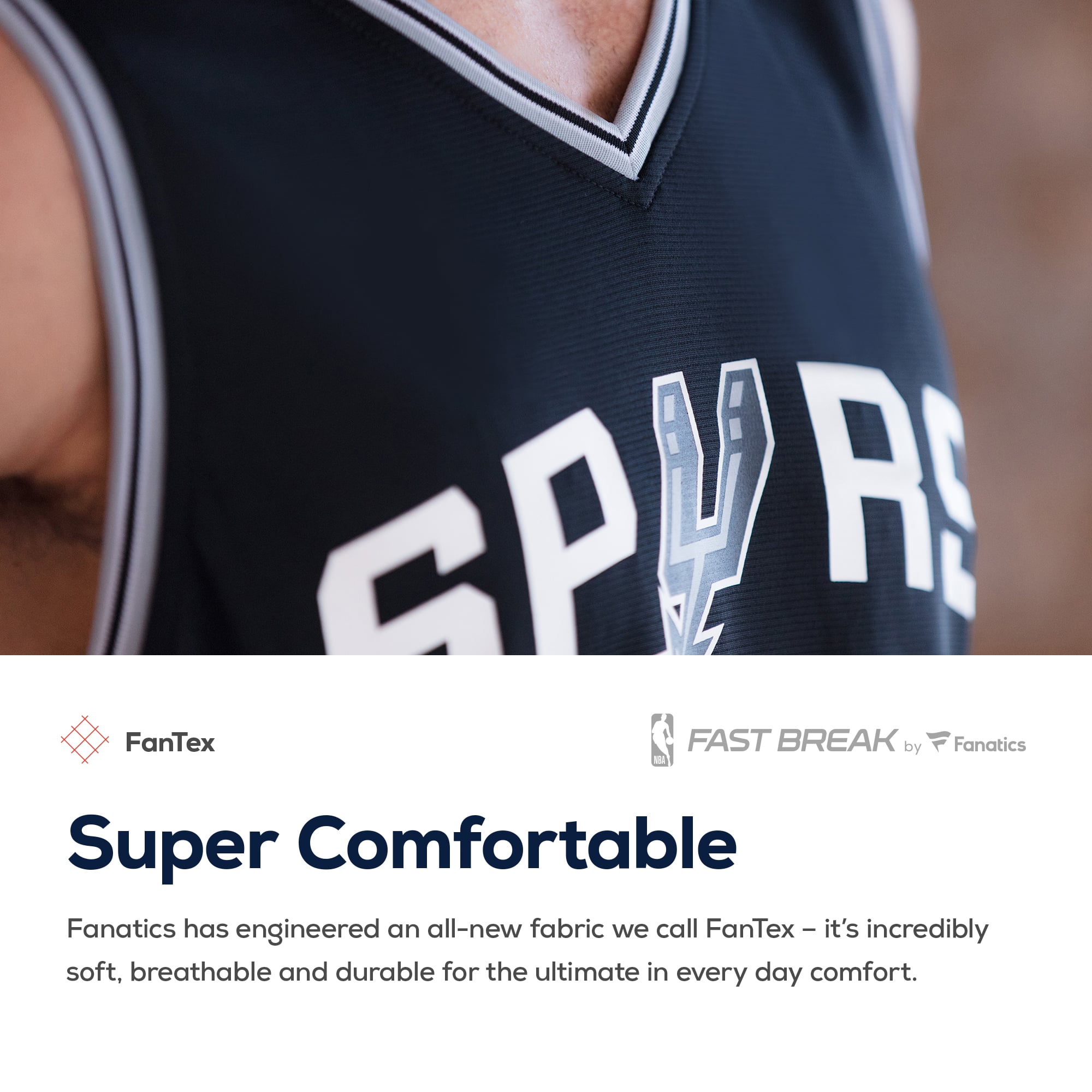 Men's San Antonio Spurs Patty Mills Fanatics Black Fast Break