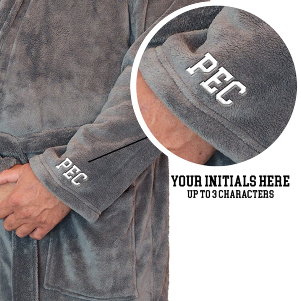 San Antonio Spurs ISlide Personalized Boss Robe - Gray