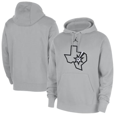  San Antonio Spurs Jordan Brand Statement Edition Club Fleece Hoodie - Silver