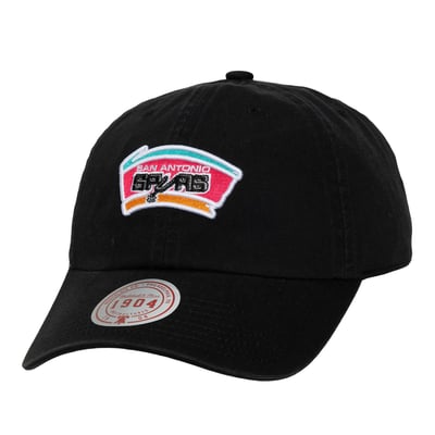  San Antonio Spurs Mitchell & Ness Hardwood Classics 1904 Adjustable Hat - Black