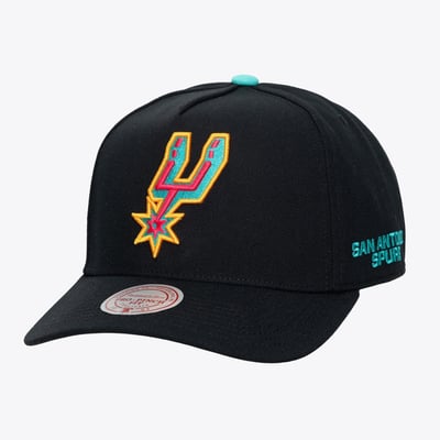  San Antonio Spurs Mitchell & Ness Legendary Home Pro Pinch Snapback Hat - Black