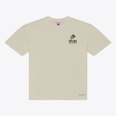  San Antonio Spurs Mitchell & Ness Core Essentials T-Shirt - Cream