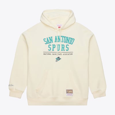 San Antonio Spurs Mitchell & Ness Walk-Off Fleece Hoodie - Cream