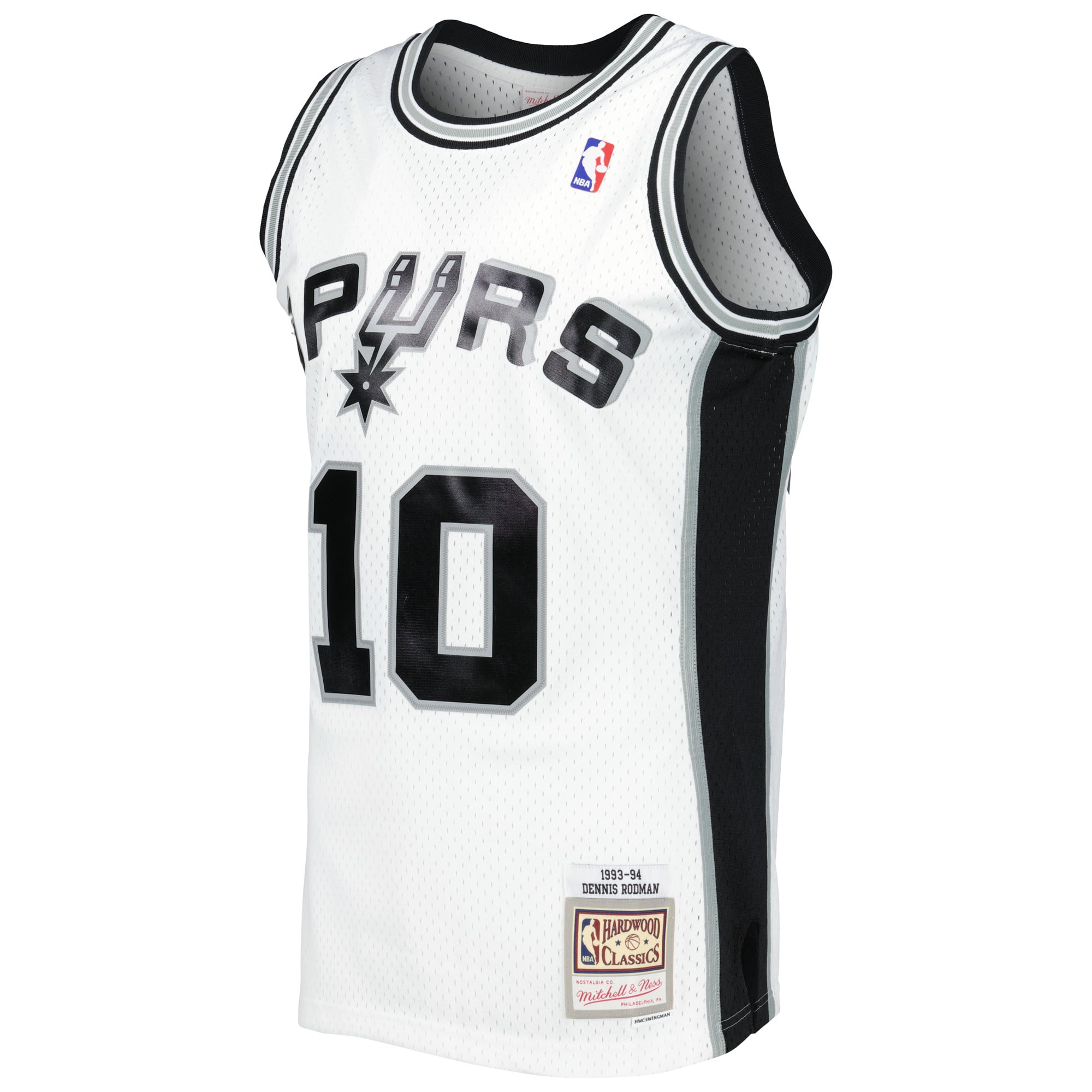 Men's San Antonio Spurs Dennis Rodman Mitchell & Ness White 1993
