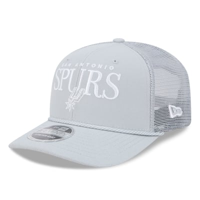 San Antonio Spurs New Era Tonal 9SEVENTY Adjustable Trucker Hat - Silver