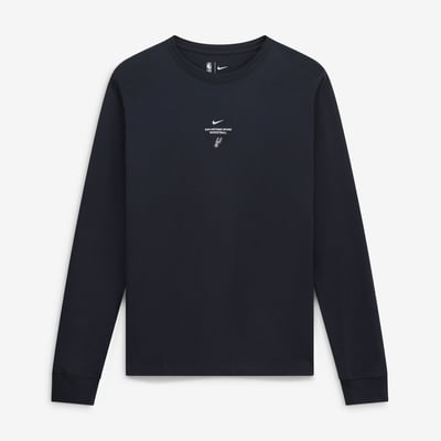San Antonio Spurs Nike 2026 Standard Issue Practice Long Sleeve T-Shirt - Black