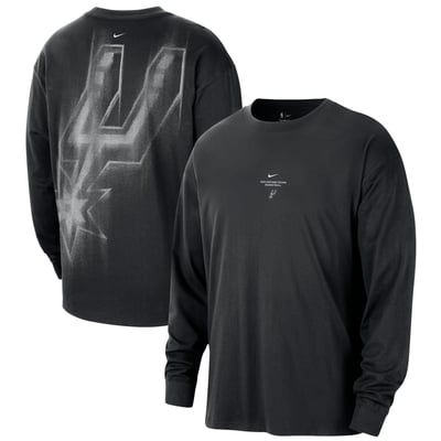 San Antonio Spurs Nike 2026 Standard Issue Pre-Game Performance Long Sleeve T-Shirt - Black