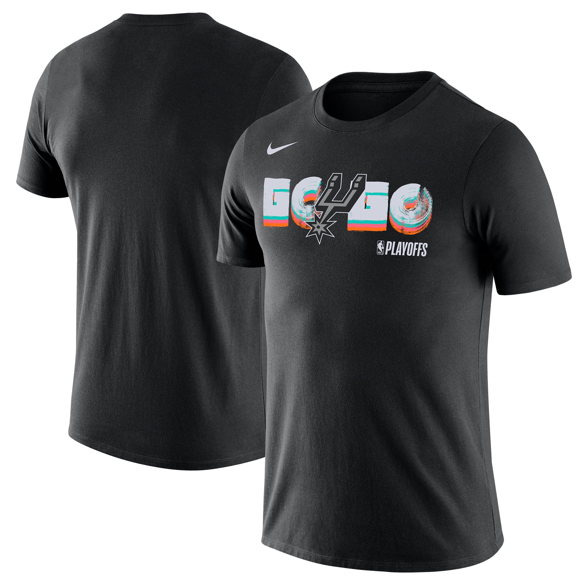 Men's San Antonio Spurs Nike Black NBA Playoffs Mantra Legend T-Shirt