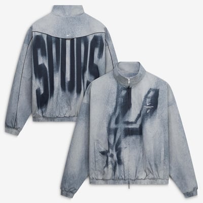 San Antonio Spurs Nike 2026/27 Standard Issue On-Court Game Theater Loud Full-Zip Jacket - Silver