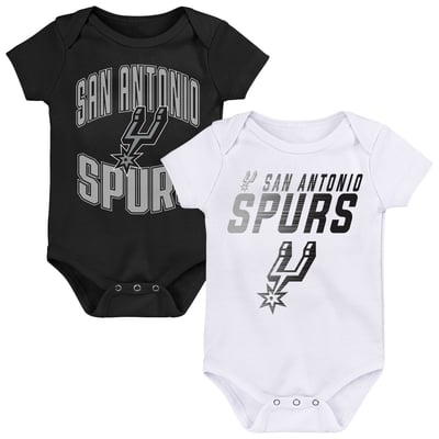  San Antonio Spurs Outerstuff Newborn Snuggle Blitz Two-Piece Bodysuit Set - Black