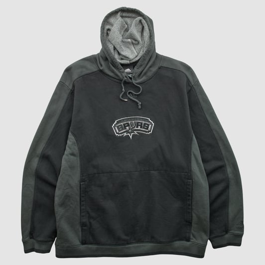 San Antonio Spurs Adidas 2010s Hooded Pullover Sweatshirt - Black - M by Fanatics Real Vintage