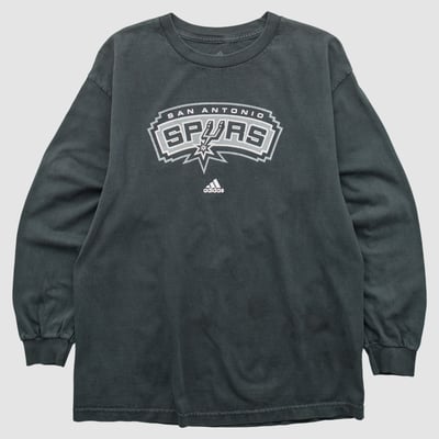 San Antonio Spurs Adidas 2010s Long Sleeve T-shirt - Black - M by Fanatics Real Vintage