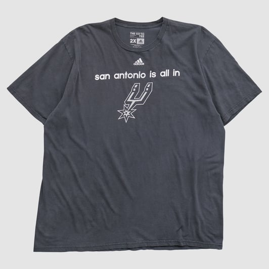 San Antonio Spurs Adidas 2010s T-shirt - Black - 2XL by Fanatics Real Vintage