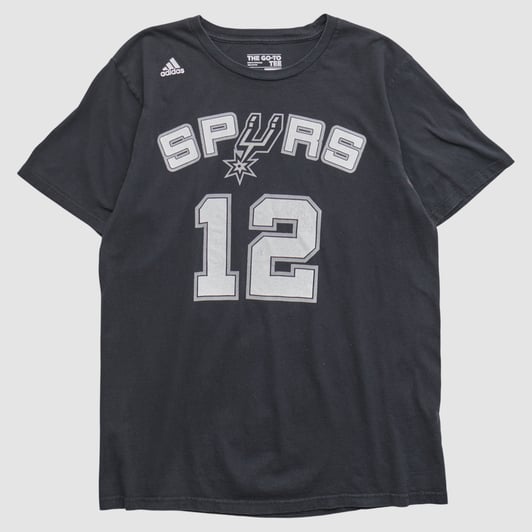 San Antonio Spurs Adidas 2010s T-shirt - Black - L by Fanatics Real Vintage