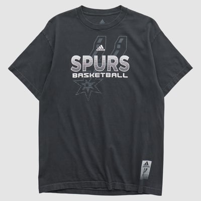 San Antonio Spurs Adidas 2010s T-shirt - Black - L by Fanatics Real Vintage