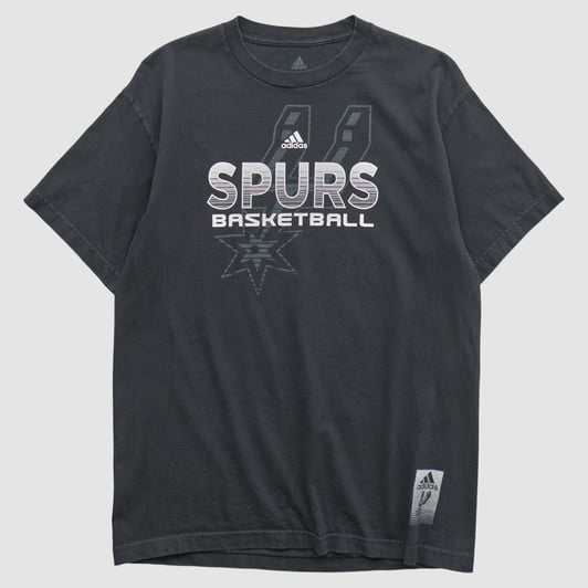 San Antonio Spurs Adidas 2010s T-shirt - Black - L by Fanatics Real Vintage