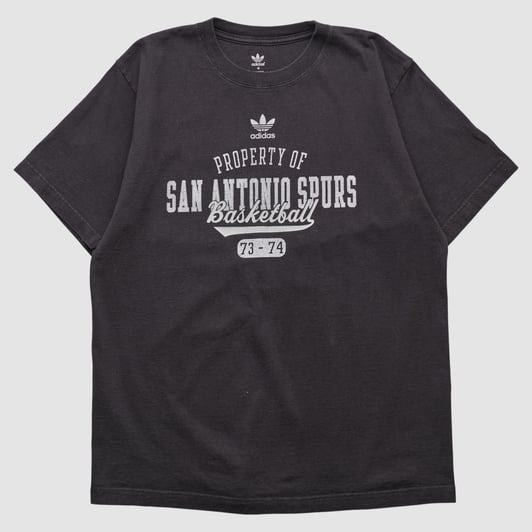 San Antonio Spurs Adidas 2010s T-shirt - Black - M by Fanatics Real Vintage