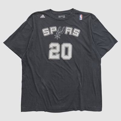 San Antonio Spurs Adidas 2010s T-shirt - Black - XL by Fanatics Real Vintage