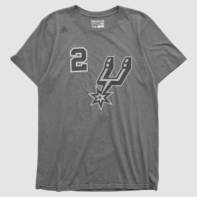 San Antonio Spurs Adidas 2010s T-shirt - Heather Gray - M by Fanatics Real Vintage