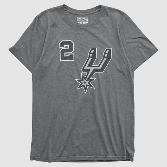 San Antonio Spurs Adidas 2010s T-shirt - Heather Gray - M by Fanatics Real Vintage