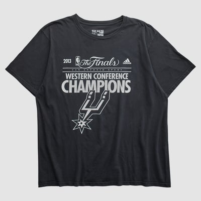 San Antonio Spurs Adidas 2013 T-shirt - Black - XL by Fanatics Real Vintage