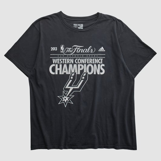 San Antonio Spurs Adidas 2013 T-shirt - Black - XL by Fanatics Real Vintage