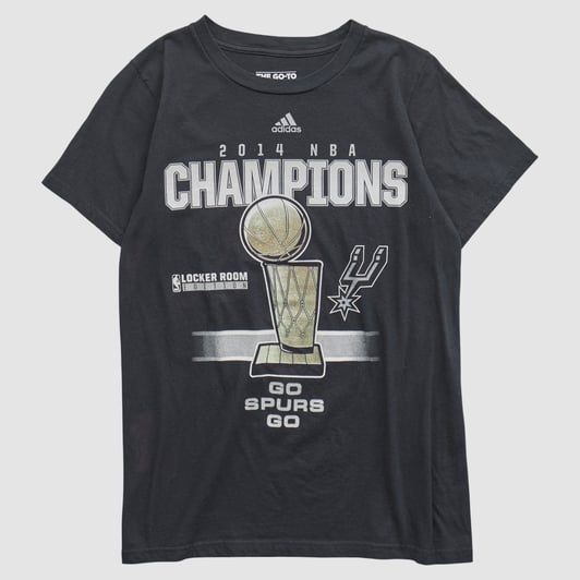 San Antonio Spurs Adidas 2014 T-shirt - Black - XS by Fanatics Real Vintage