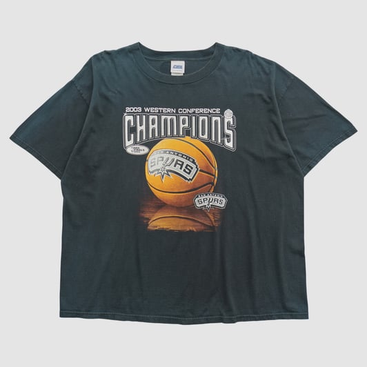 San Antonio Spurs CSA 2003 T-shirt - Black - 3XL by Fanatics Real Vintage