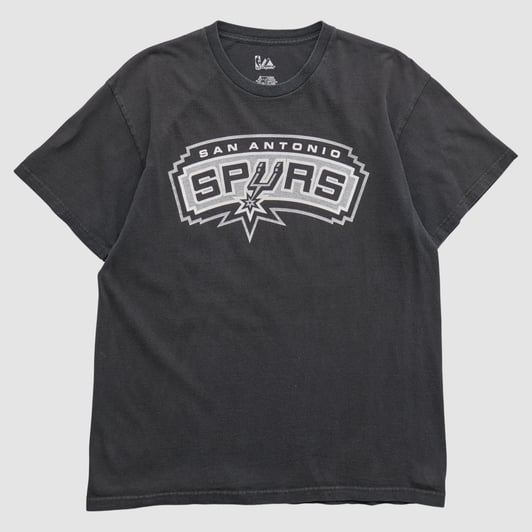 San Antonio Spurs Majestic 2010s T-shirt - Black - M by Fanatics Real Vintage
