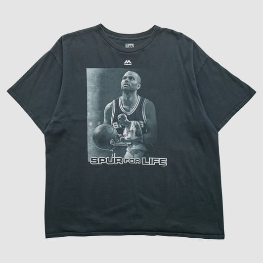 San Antonio Spurs Majestic 2010s T-shirt - Black - XL by Fanatics Real Vintage