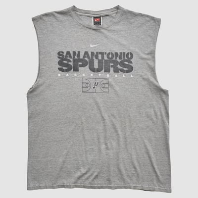 San Antonio Spurs Nike 2000s Tank - Heather Gray - 2XL by Fanatics Real Vintage