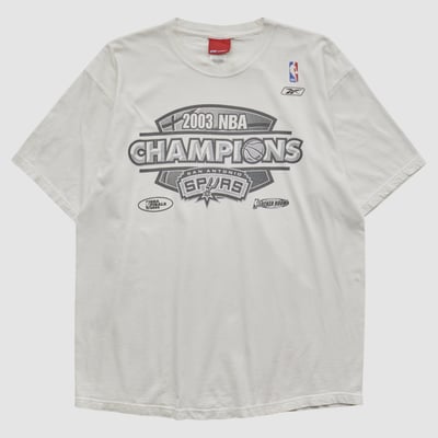 San Antonio Spurs Reebok 2003 T-shirt - White - XL by Fanatics Real Vintage