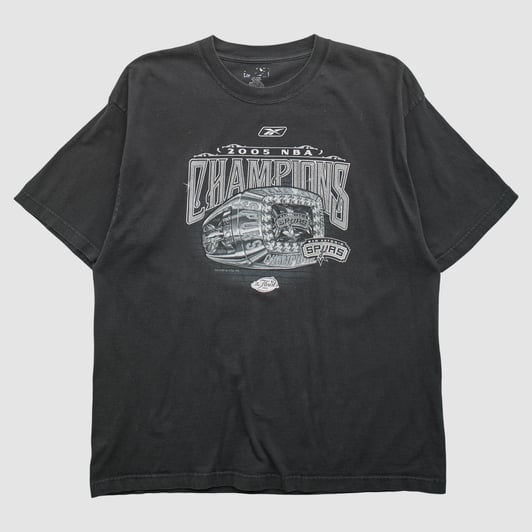San Antonio Spurs Reebok 2005 T-shirt - Black - XL by Fanatics Real Vintage