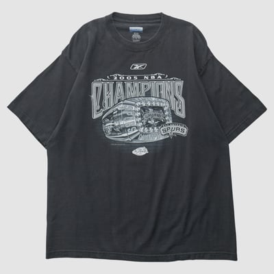 San Antonio Spurs Reebok 2005 T-shirt - Black - XL by Fanatics Real Vintage