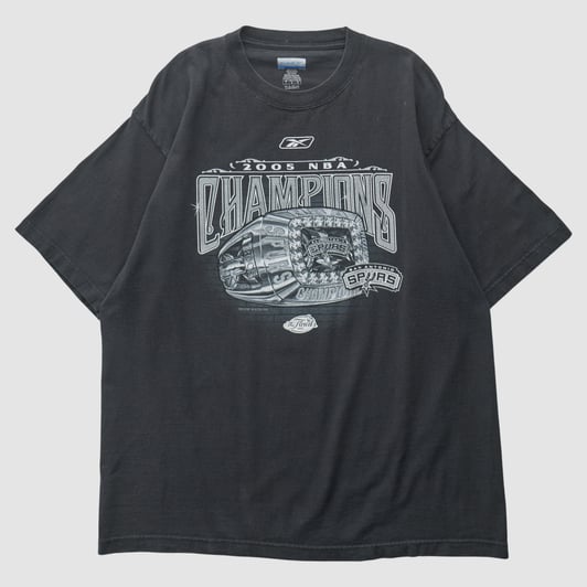 San Antonio Spurs Reebok 2005 T-shirt - Black - XL by Fanatics Real Vintage