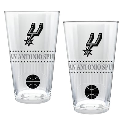 San Antonio Spurs Two-Piece 16oz. Stadium Pint Glass Set