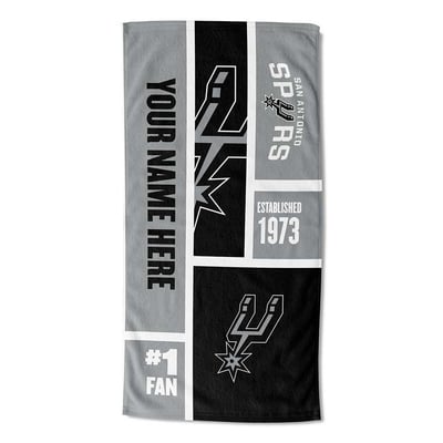 San Antonio Spurs The Northwest Group 30'' x 60'' Colorblock Personalized Beach Towel