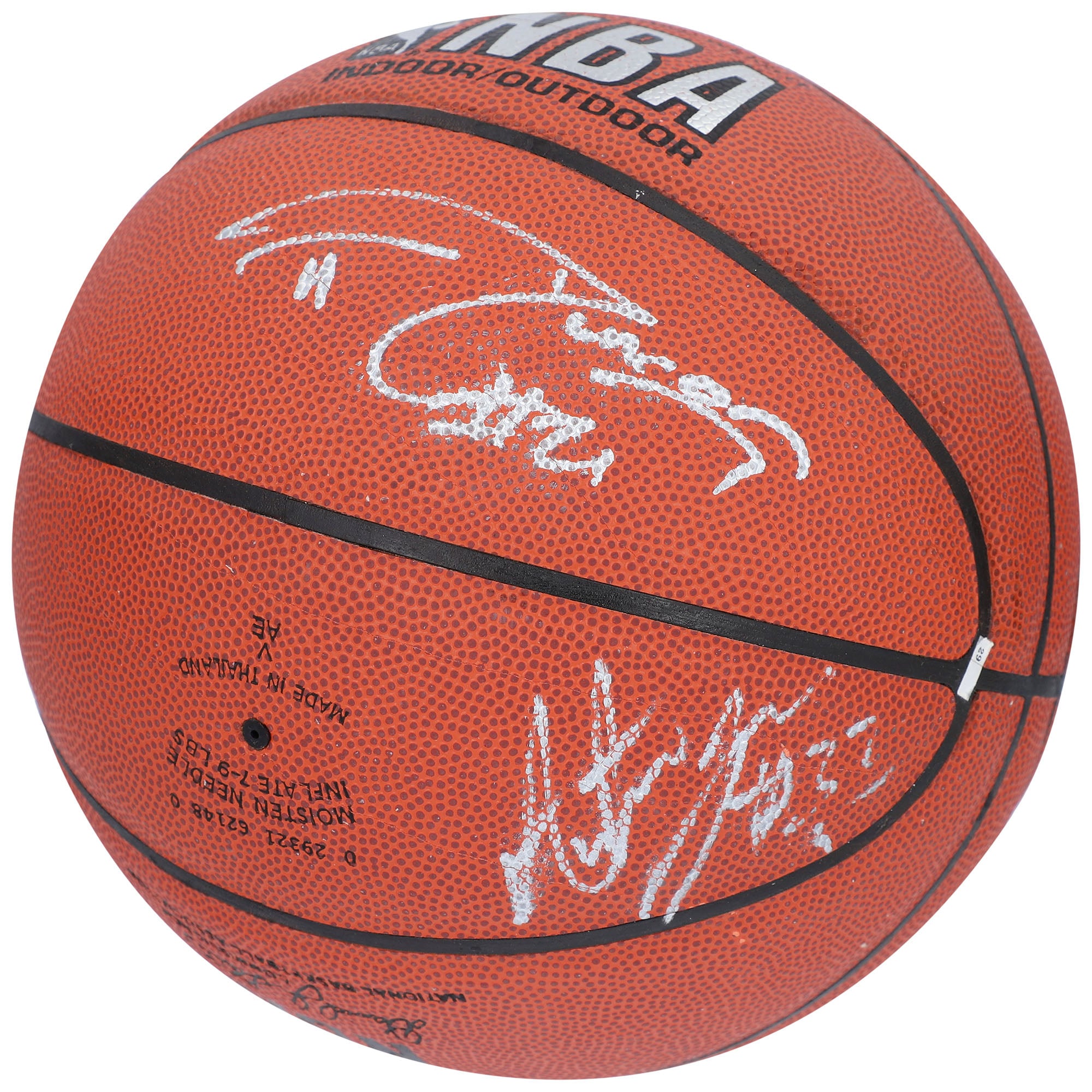 Tim Duncan & Antawn Jamison Fanatics Authentic Autographed Basketball