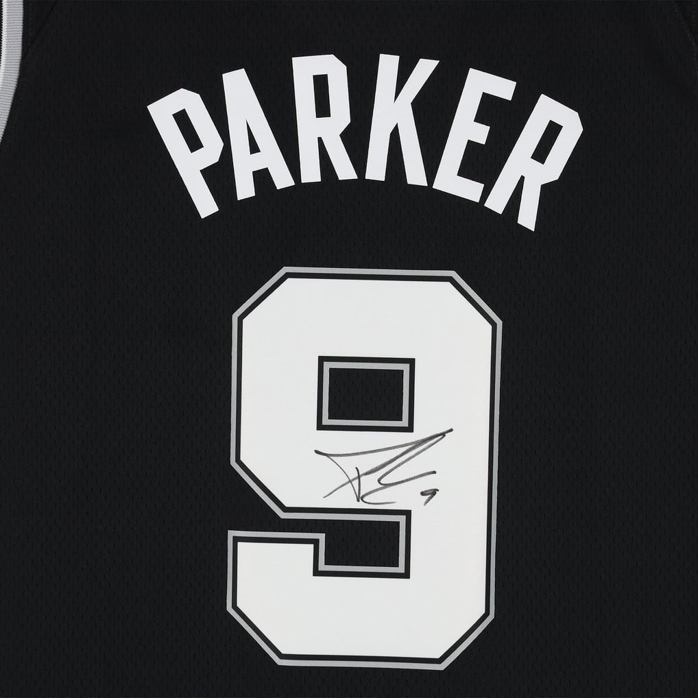 Tony Parker San Antonio Spurs Autographed Fanatics Authentic Black 