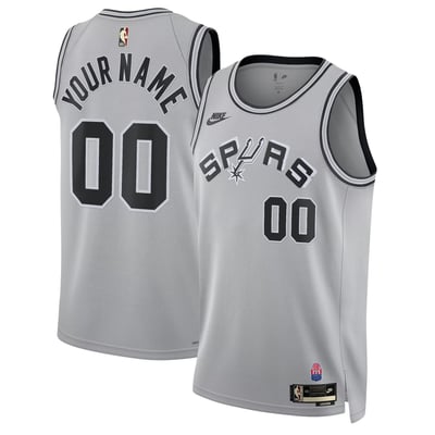  San Antonio Spurs Nike Unisex Custom Swingman Jersey -  Edition  - Silver