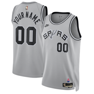  San Antonio Spurs Nike Unisex Custom Swingman Jersey -  Edition  - Silver