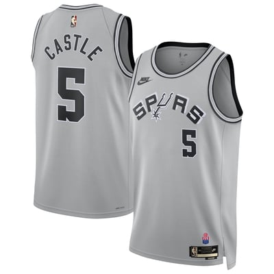 Stephon Castle San Antonio Spurs Nike Unisex Swingman Jersey - Classic Edition - Silver