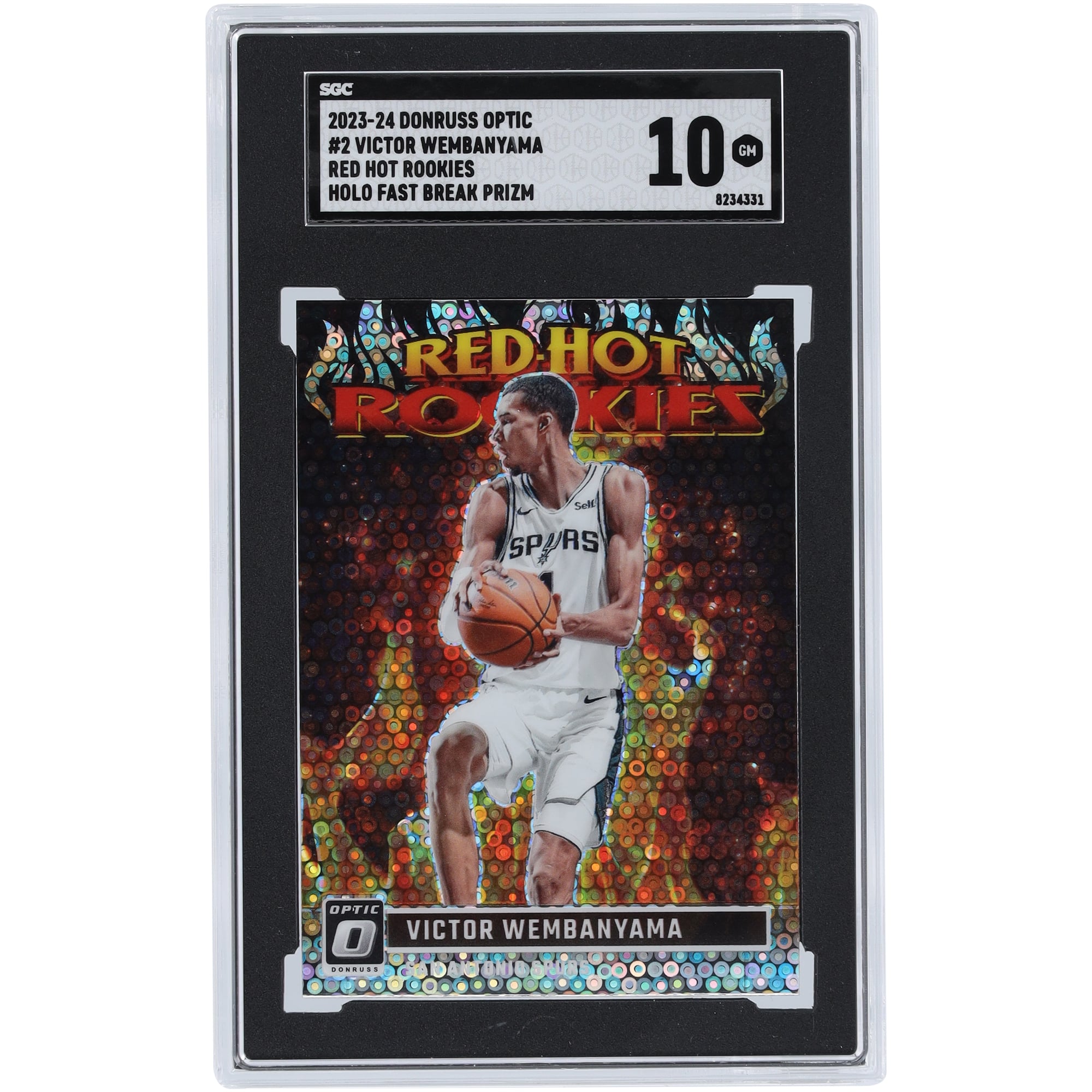 Victor Wembanyama San Antonio Spurs 2023-24 Panini Donruss Optic 