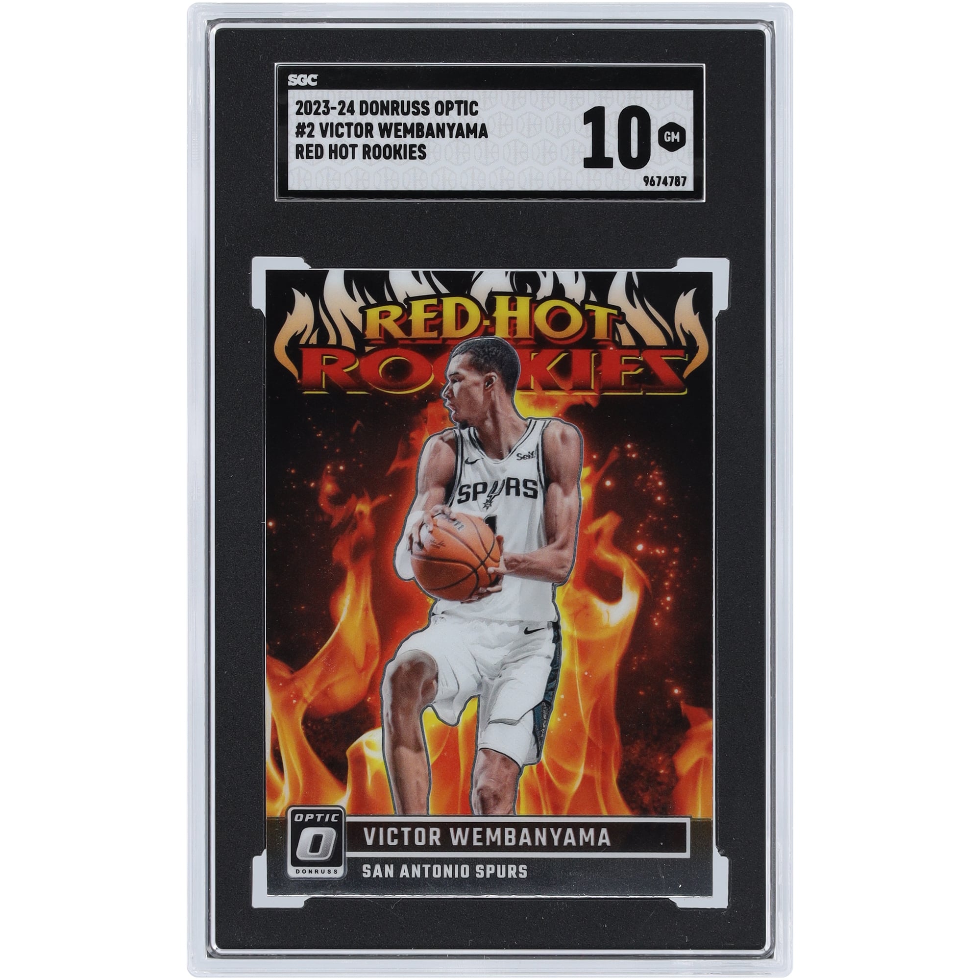 Victor Wembanyama San Antonio Spurs 2023-24 Panini Donruss Optic 