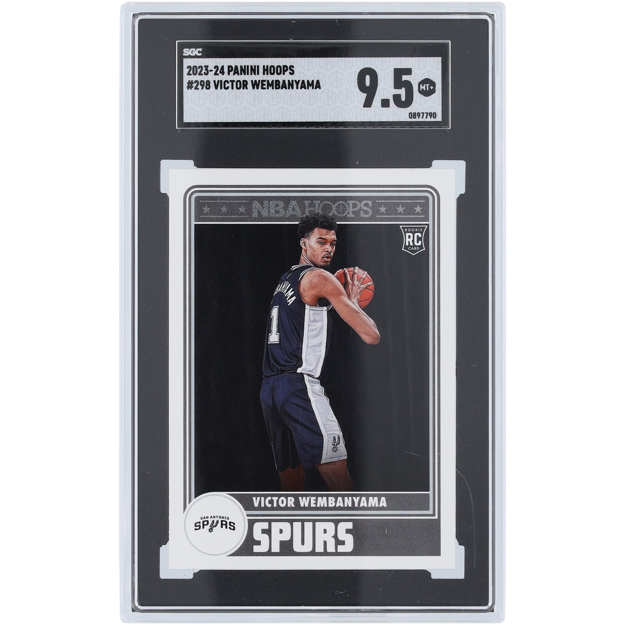 Victor Wembanyama San Antonio Spurs 2023-24 Panini Hoops #298 SGC 