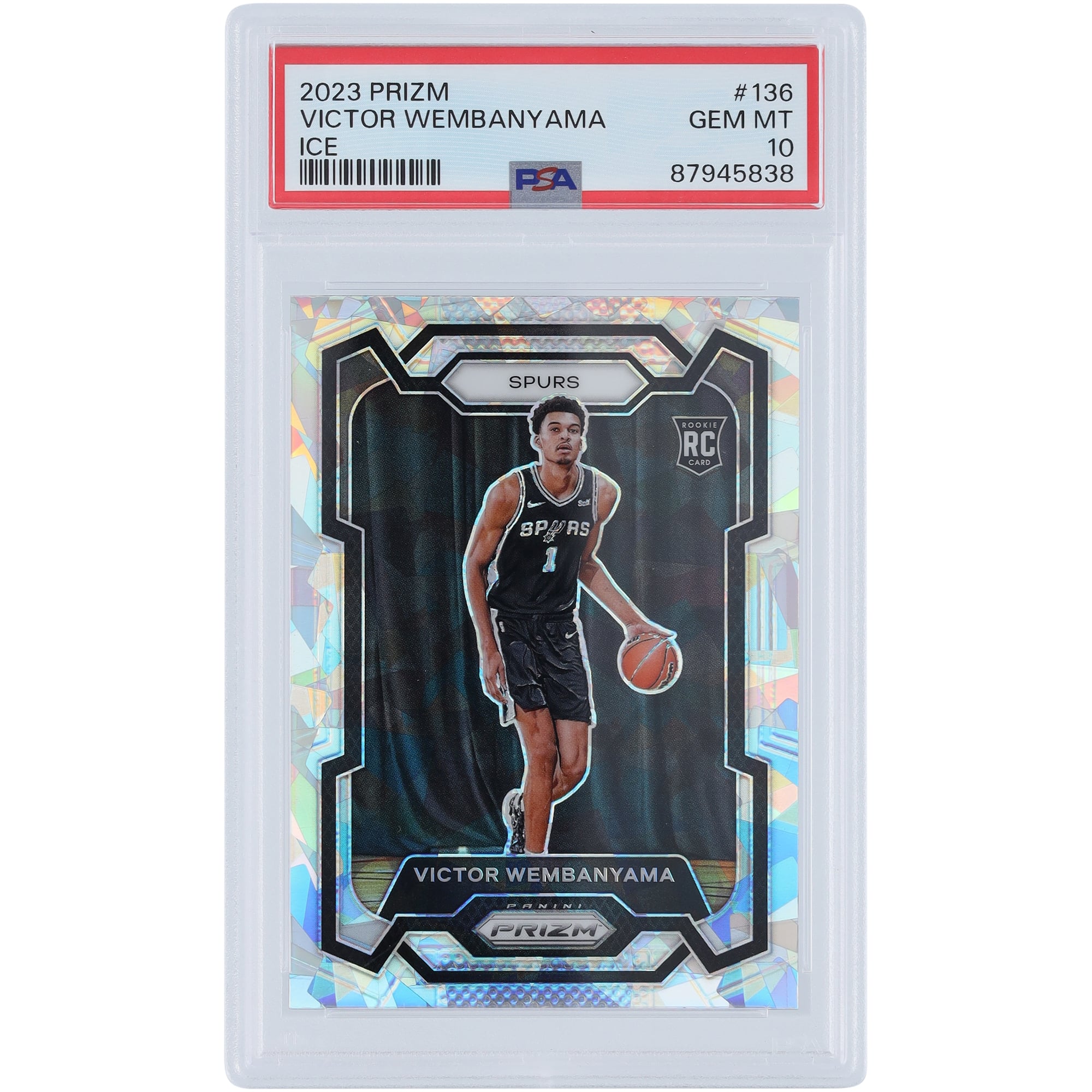 Victor Wembanyama San Antonio Spurs 2023-24 Panini Prizm Ice Prizm 
