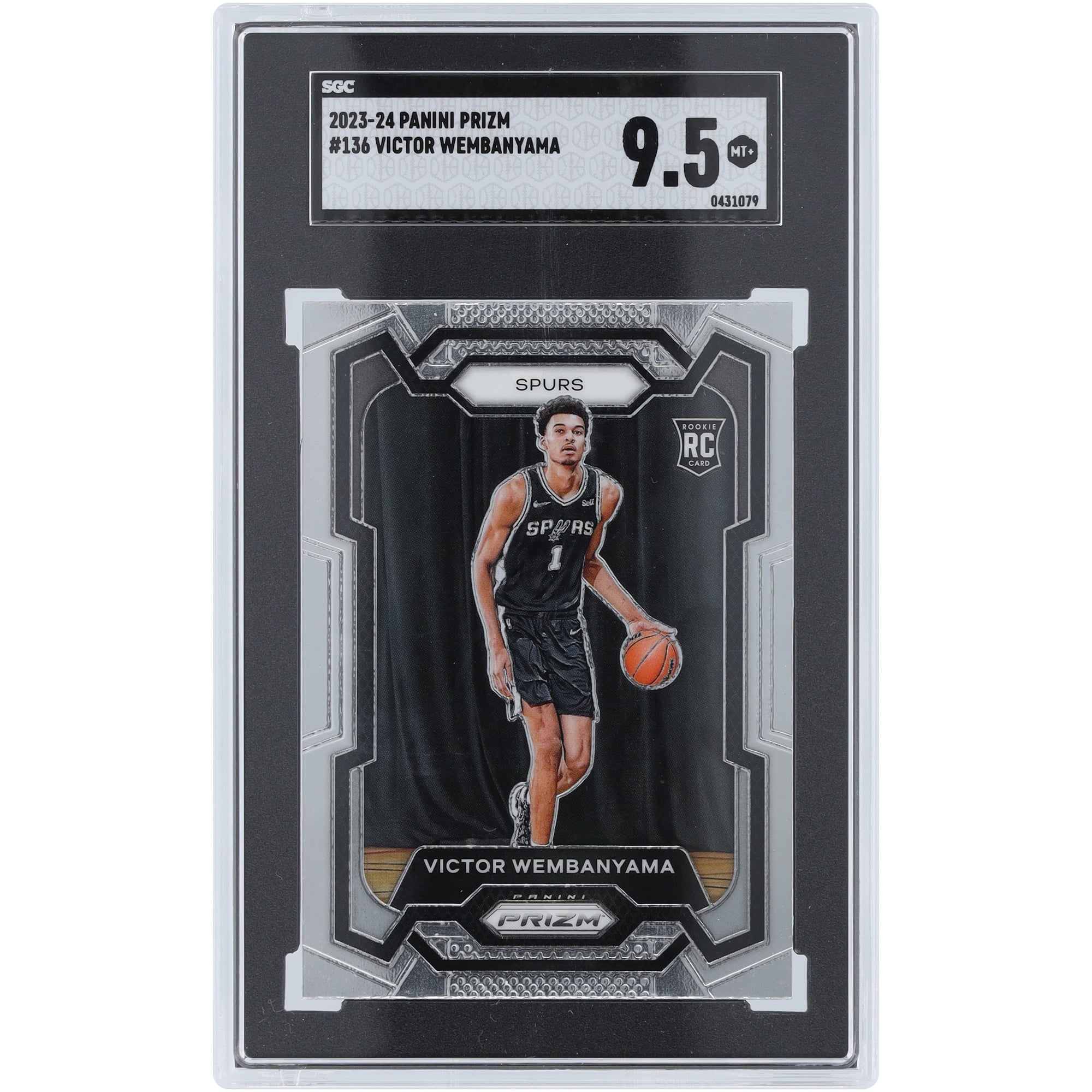 Victor Wembanyama San Antonio Spurs 2023-24 Panini Prizm #136 SGC 